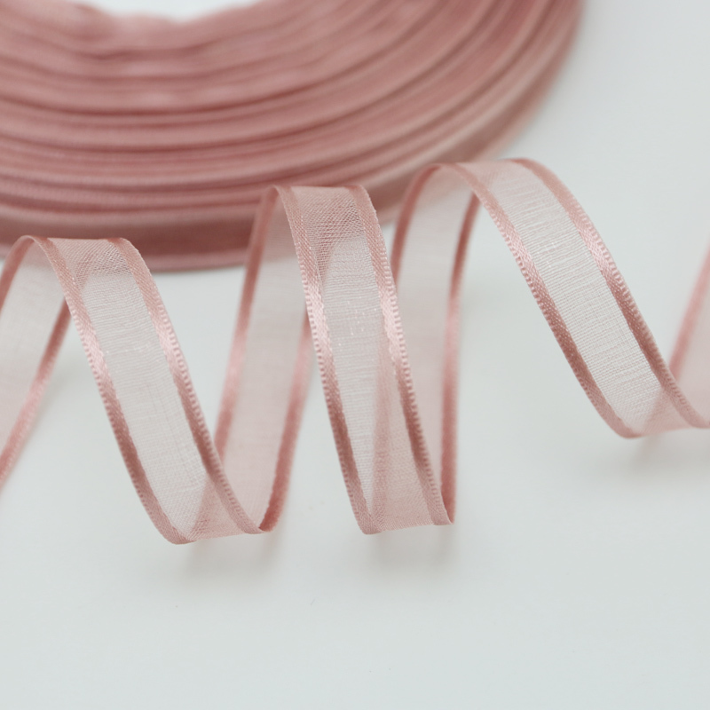 Ribbon Organza Roll - (50 jardów/rolka) 3/8 ''(10mm) szerokie wstążki