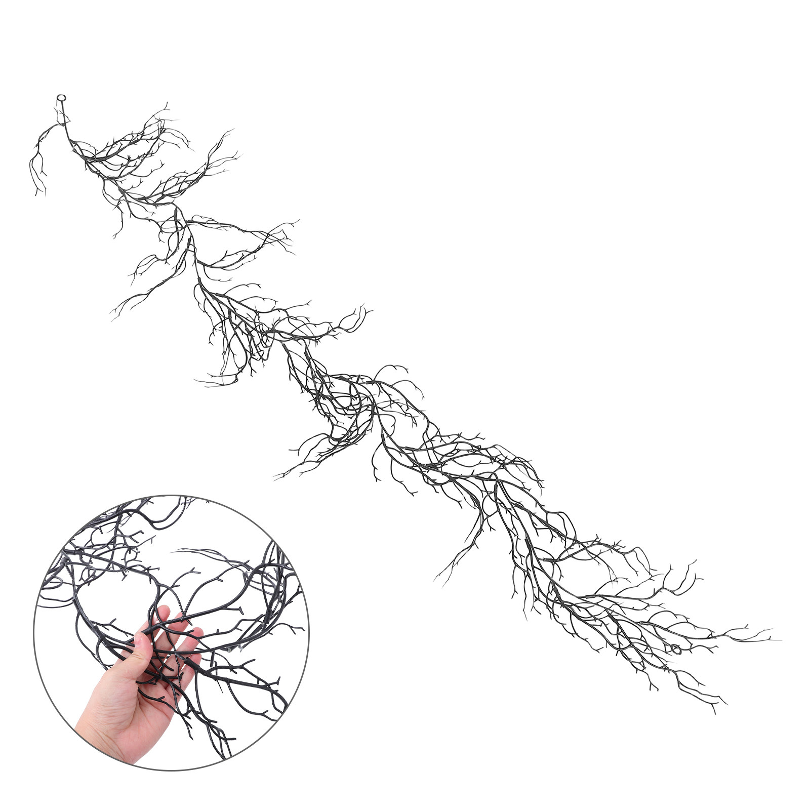 Branch Curly Willow - Czarne Dekoracyjne Gałązki Wierzby Kręcone z