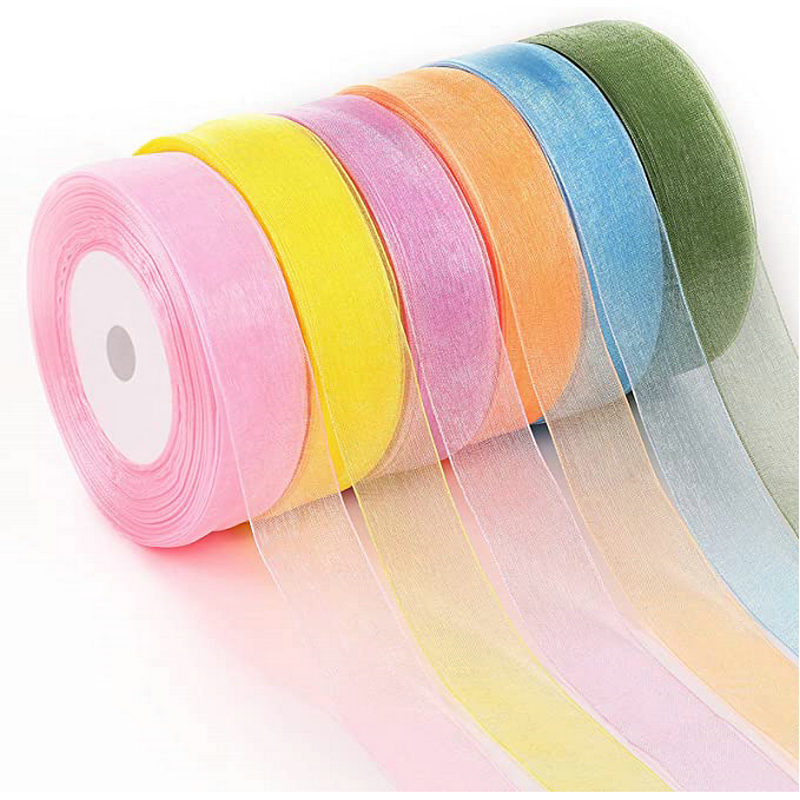 Ribbon Organza Roll - 50 jardów/rolka wstążka z organzy hurtownia