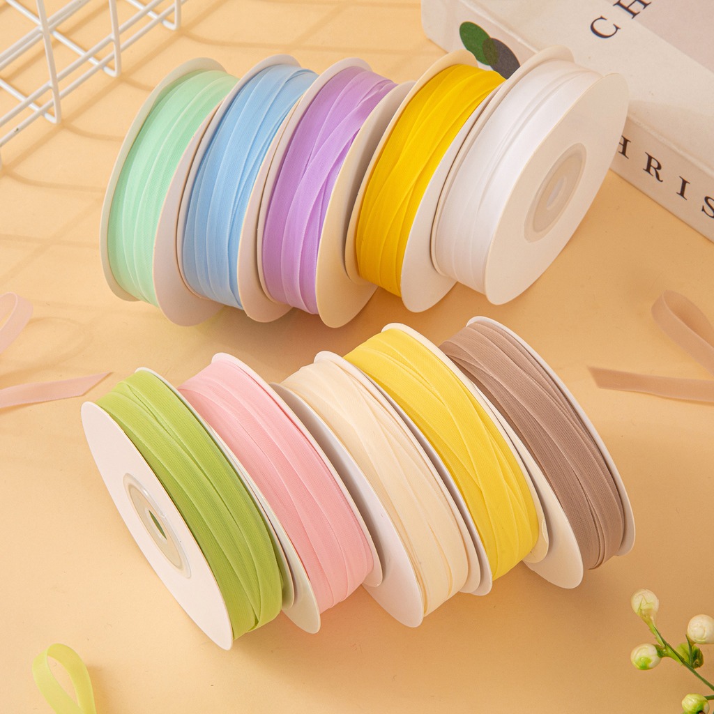 25 jardów/rolka 6mm dwustronna – Ribbon Organza Roll recenzja i cena
