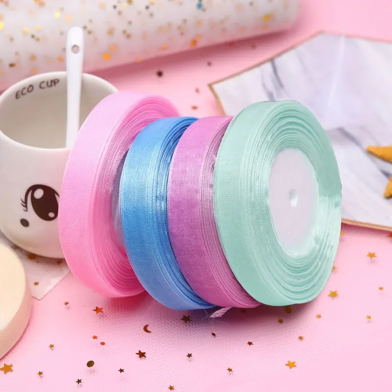 Wstążki z organzy 15mm, 50 jar – Ribbon Organza Roll recenzja i cena