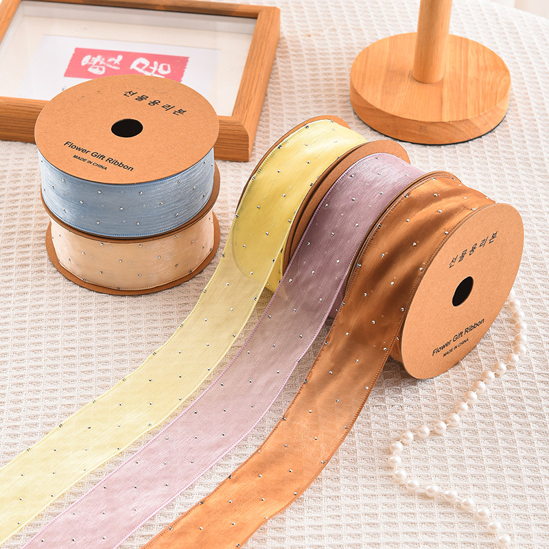20 jardów rolki 4CM dżetów jed – Ribbon Organza Roll recenzja i cena