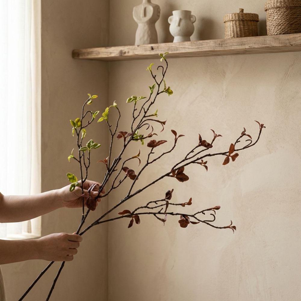 Sztuczna gałązka wierzby Real  – Branch Curly Willow recenzja i cena