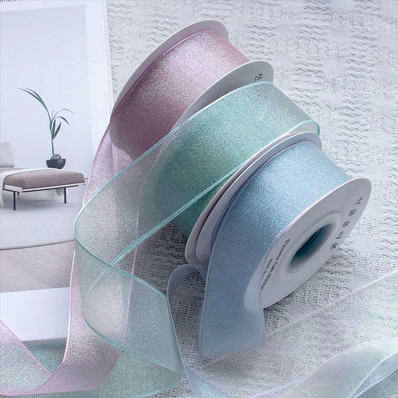 10 jardów rolki 4CM kolorowa w – Ribbon Organza Roll recenzja i cena