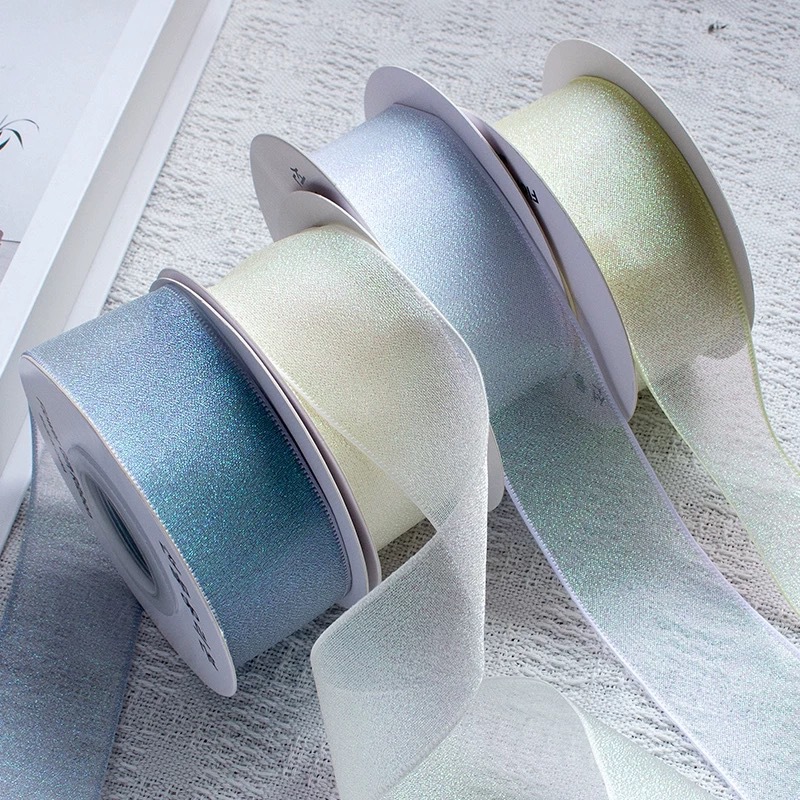 10 jardów rolki 4CM kolorowa w – Ribbon Organza Roll recenzja i cena