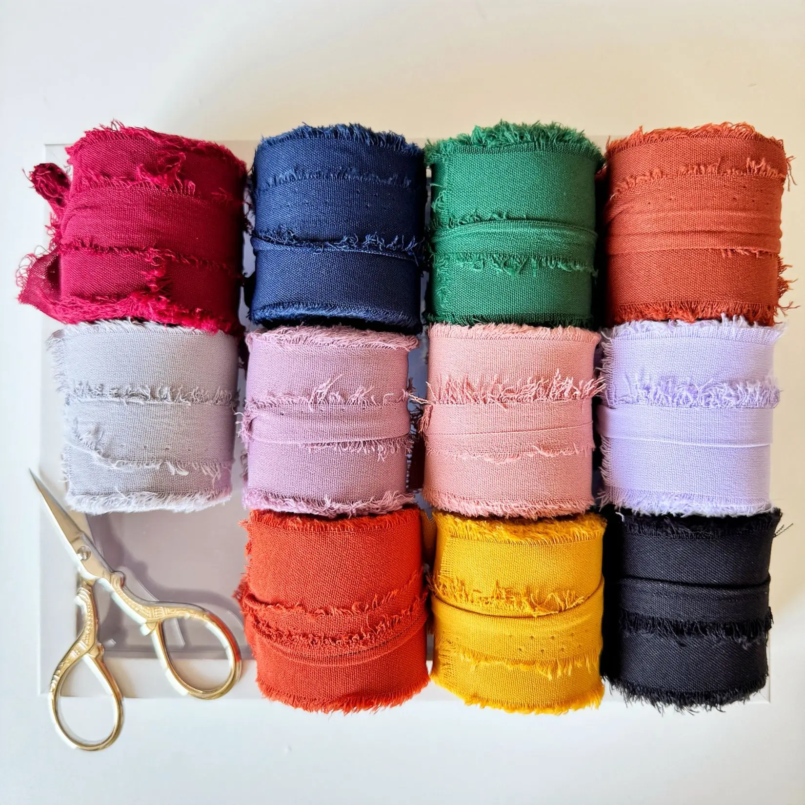 5 m/rolka postrzępiona jedwabn – Ribbon Organza Roll recenzja i cena