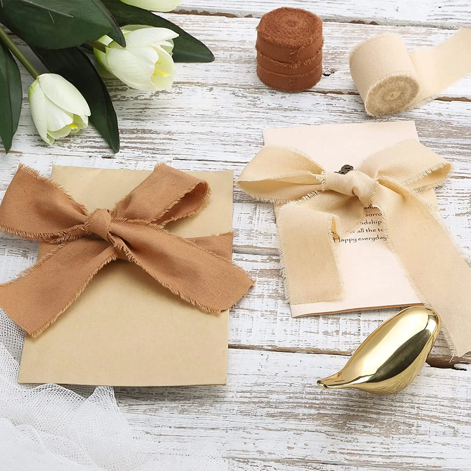 5 m/rolka postrzępiona jedwabn – Ribbon Organza Roll recenzja i cena