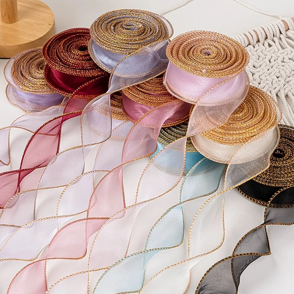 10 jardów/rolka wstążki z orga – Ribbon Organza Roll recenzja i cena