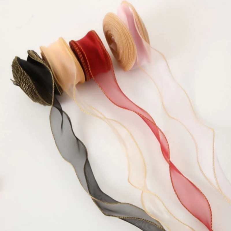 10 jardów/rolka wstążki z orga – Ribbon Organza Roll recenzja i cena