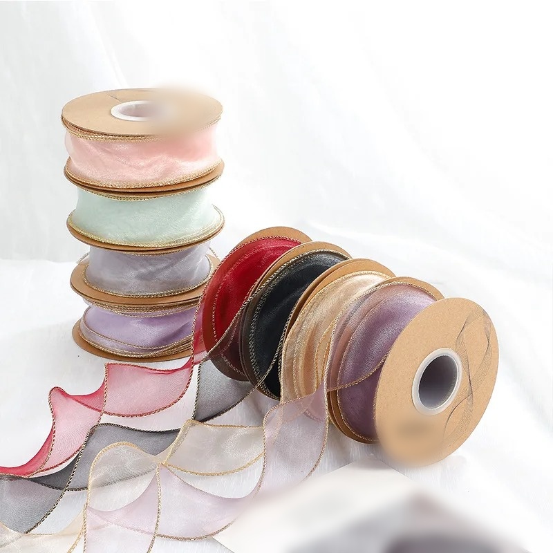 10 jardów/rolka wstążki z orga – Ribbon Organza Roll recenzja i cena